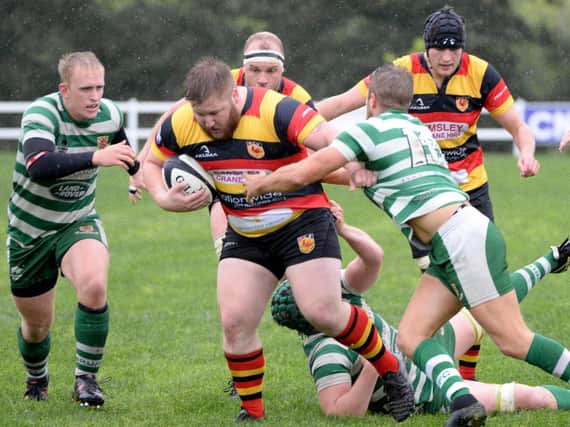 Connor Ward couldn't save Harrogate RUFC from a costly defeat at Billingham. Picture: Richard Bown