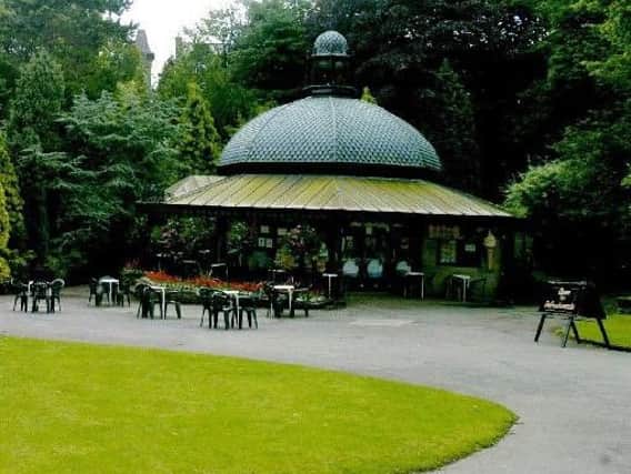 The Magnesia Well Tea Room in the Valley Gardens, Harrogate.