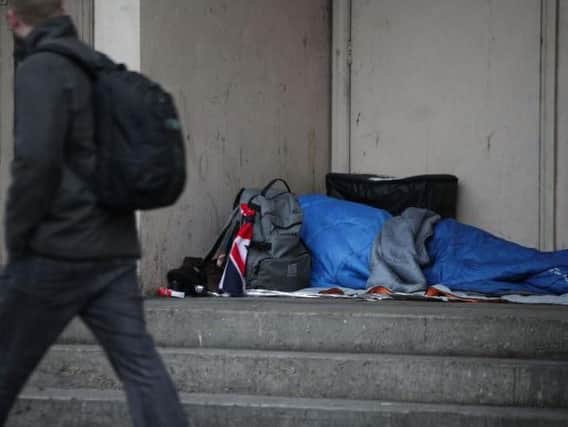 Almost 600 homeless people died in England and Wales last year.