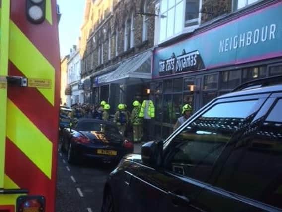 Fire crews were called to a blaze on Albert Street this afternoon.