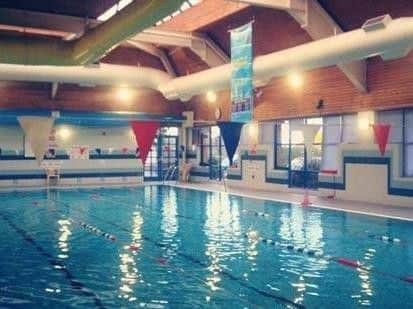 A view of the inside of Knaresborough Swimming Pool.