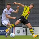 Jack Muldoon in action for Harrogate Town against AFC Fylde. Picture: Matt Kirkham