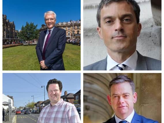 Pictured: MPs Andrew Jones, Julian Smith, Alec Shelbrooke and Nigel Adams