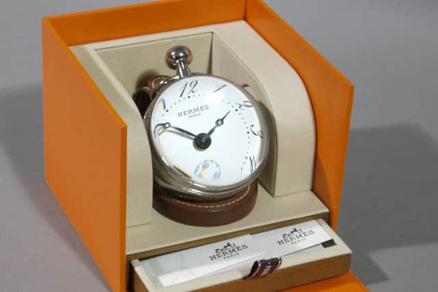 This Hermes Paris Boule clock sold for Â£1,000.