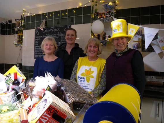 All smiles: Mel Whiteley, Kath Clarke, Sue Ebbage and Liz Tite have been blown away by the support of the Pateley Bridge and Bewerley communities.