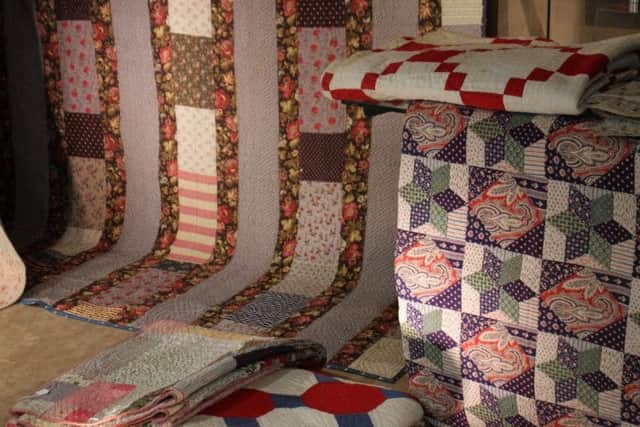 A selection of quilts by Hannah Hauxwell will be included in the Costume and Textile sale on Saturday, February 9.