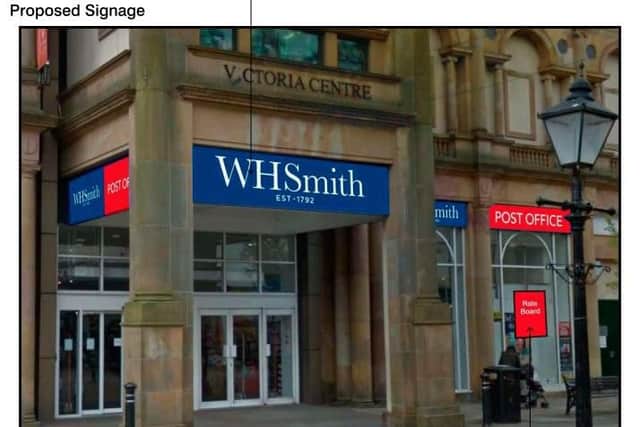 Screenshots from the planning application by WHSmith show that they are already planning to erect signs for the Post Office move.