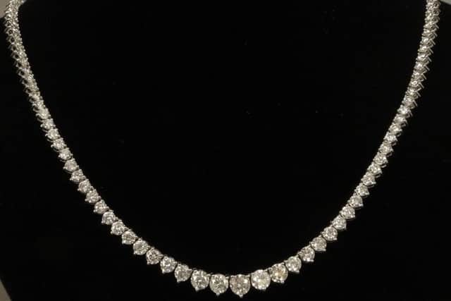 This 13.4ct diamond necklace has a pre-sale estimate of £6,500-£7,000.