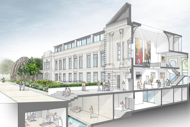 What 75 million looks like - How Harrogates Crecent Gardens main building could look.
