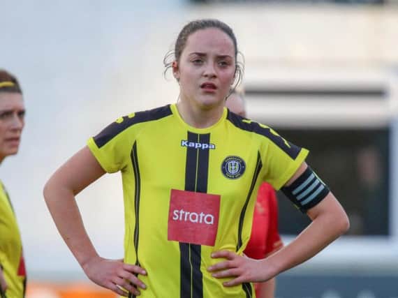 Captain Grace Foyer led by example as Harrogate Town Ladies eased to victory over Rotherham United. Picture: Matt Kirkham