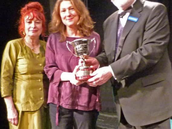 Alison Gilmour receives a best performance prize