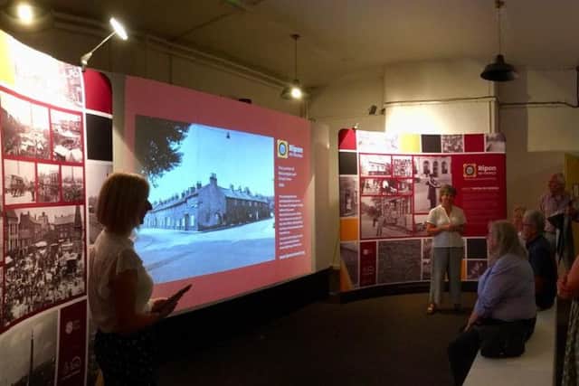 A picture taken at the launch of the Ripon Re-Viewed exhibition at Ripon Workhouse Museum.