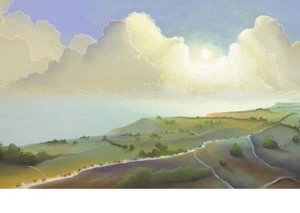 Yorkshire Coast, by Mackenzie Thorpe.