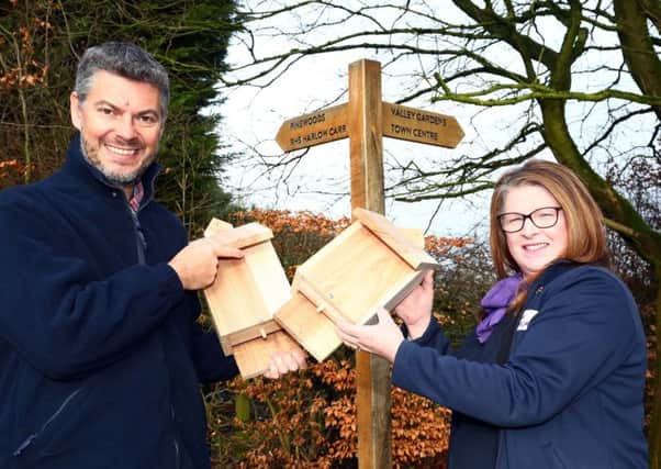 The Pinewood Conservation Group purchased new bat boxes thanks to the Taylor Wimpey donation.