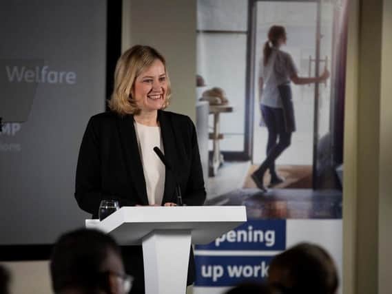 Secretary of State for Work and Pensions Amber Rudd.