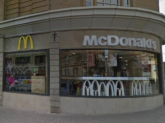 The assault happened at around 9pm on Saturday, March 9, outside Harrogate McDonald's.