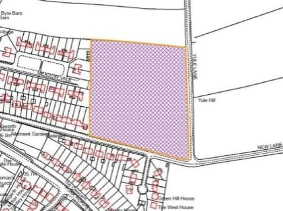 The location of the Green Hammerton development. Picture: Harrogate Borough Council.
