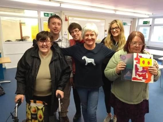 An inspiration to us all: Barbara Leach with some of the Craft Aid International family.