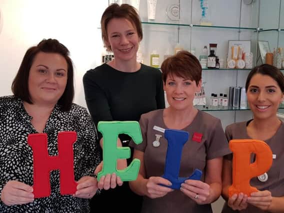 Frances Elliot of the Harrogate Easier Living Project with Angela and some of the Sheila Henry team.