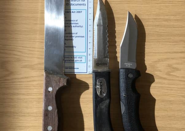 Nine were arrested in connection with weapons offences during Operation Sceptre.
