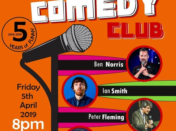 The Frazer Comedy Club is on next Friday