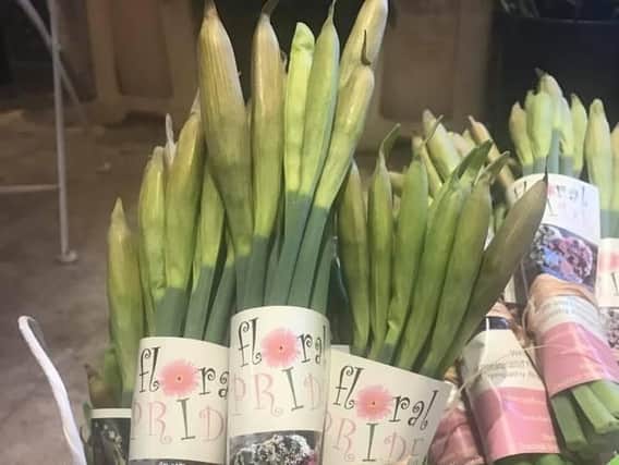 Floral Pride is providing 200 bunches of daffodils for Annette Kite to give out in the market place and around Ripon on Saturday.