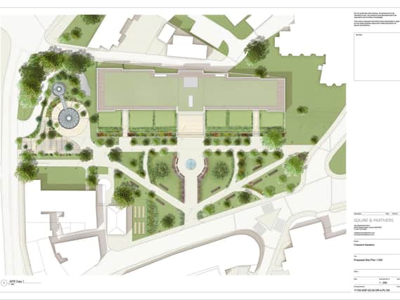 Scrapped - The intended plans for the Crescent Gardens development in Harrogate.