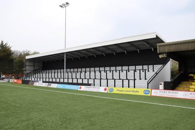 One of the new standing terraces at the CNG Stadium