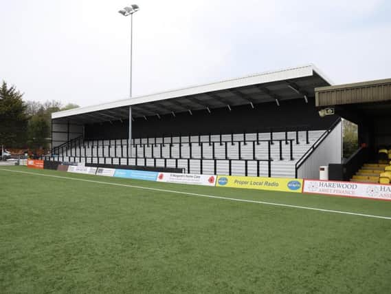 One of the new standing terraces at the CNG Stadium