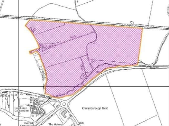 The site which could soon house 400 homes. Picture: Harrogate Borough Council.