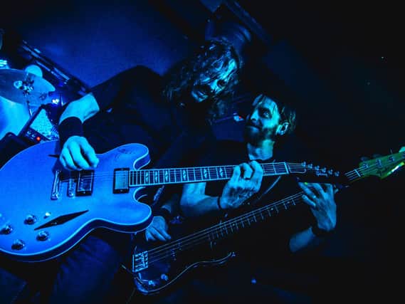 Guitar heaven - Jay and Arron of Harrogates UK Foo Fighters on stage.
