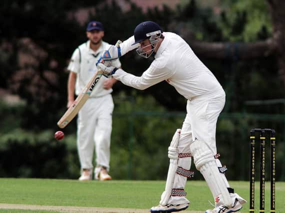 Joe Furniss was in the runs as Darley CC overcame Pateley Bridge. Picture: Barry Gill