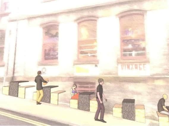 An artist's impression of the proposed outdoor seating. Picture: Harrogate Borough Council planning portal.