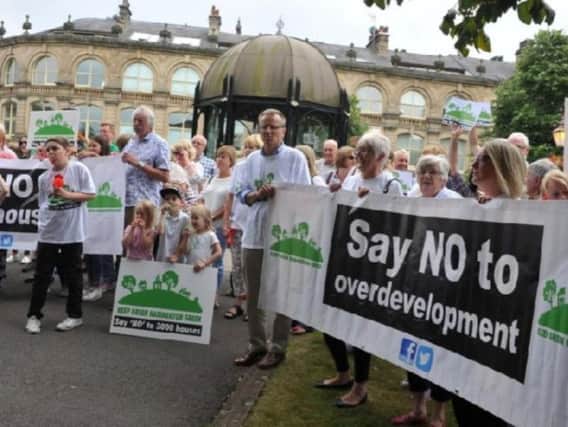 Members of the Keep The Hammerton Green group at a protest in 2017.