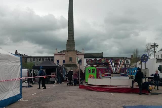 Free fairground rides are among the entertainment on offer today.
