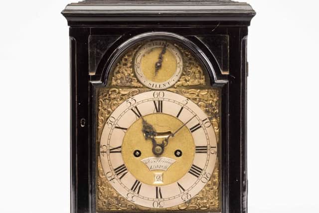 This mid 18th Century bracket clock by J Herring of London sold for £3,800.