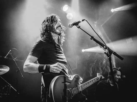 Harrogate's Jay Apperley on stage with the UK Foo Fighters. (Photograph by Edyta Krzesak)