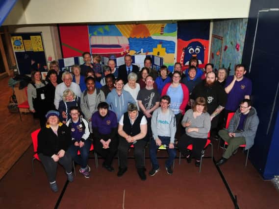 Pictured at the 25th anniversary celebrations: Members, volunteers and supporters of Ripon Activity Project. Picture: Gerard Binks.