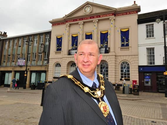 Gearing up for a busy civic year: the new Mayor of Ripon, Coun Eamon Parkin. Picture by Gerard Binks.