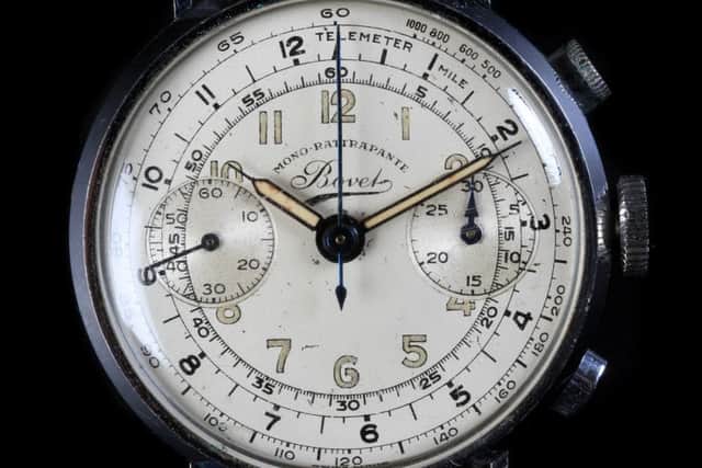 A Bovet chronograph wristwatch, estimated at £2,500-£3,500.