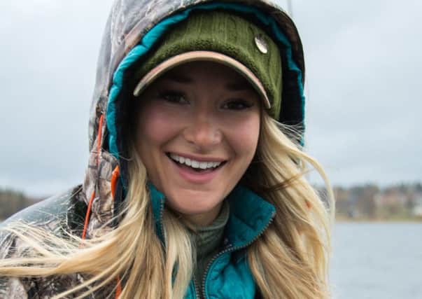 The new face of fishing, Marina Gibson. (S)
