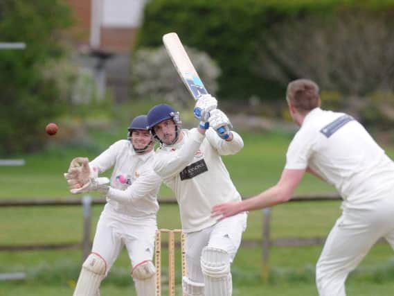 Beckwithshaw's Sam Moore smashed four fours and four sixes in an 18-ball knock of 47.