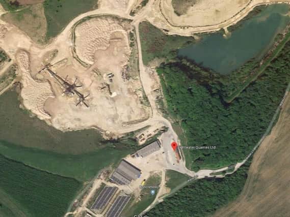The quarry near Ripon. Image: Google Maps