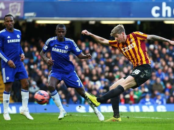 Jon Stead sparked the most unlikely of comebacks when he netted in Bradford Citys 4-2 FA Cup victory over Chelsea at Stamford Bridge. Picture: Getty Images