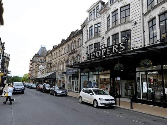 James Street, a key shopping street in Harrogate - but should there be more free parking in the town centre.