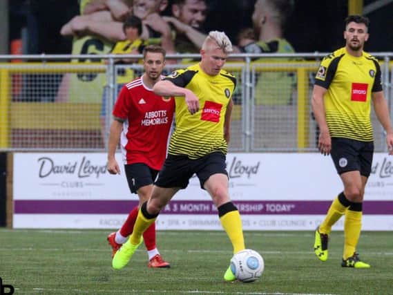 George Smith in action for Harrogate Town. Picture: Matt Kirkham