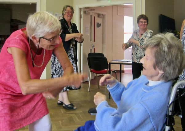 The Mayor of Knaresborough, Cllr Christine Willoughby, joined the Dancing for Wellbeing group at Chain Lane Community Hub.