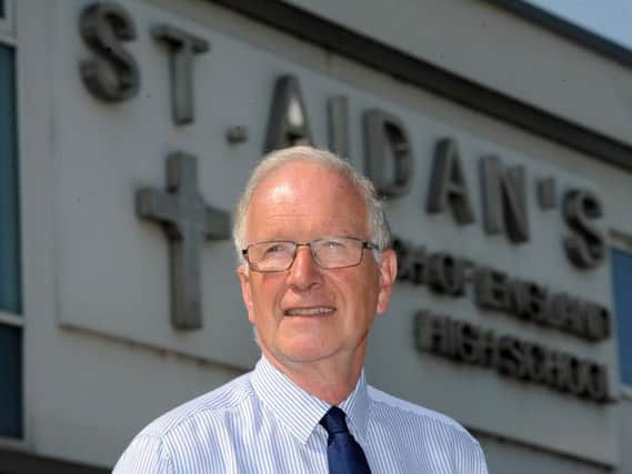 The end of an era: The headteacher of St Aidan's CE High School, John Wood, retires.