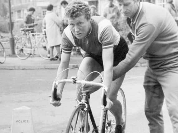Pioneering cycling legend Beryl Burton who rode for Knaresborough Cycling Club and was twice road world champion in the 1960s.