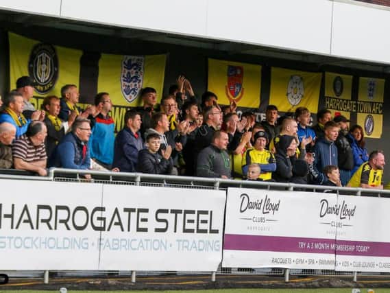 A crowd of 792 took in Harrogate Towns National League clash with Chorley on Tuesday evening. Picture: Matt Kirkham